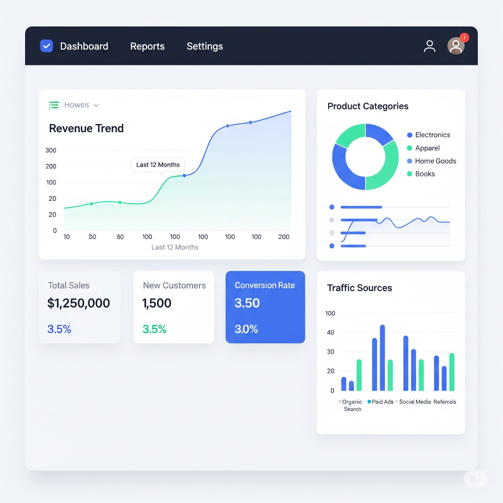 The user-friendly Post Affiliate Pro dashboard with key performance indicators.
