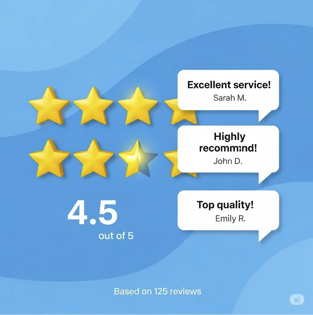 Graphic representing positive customer reviews and trust signals for Post Affiliate Pro.